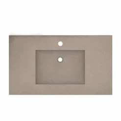 Native Trails 36" NativeStone Palomar Vanity Top with Integral Sink in Earth - Single Faucet Cutout, NSVNT36-E1