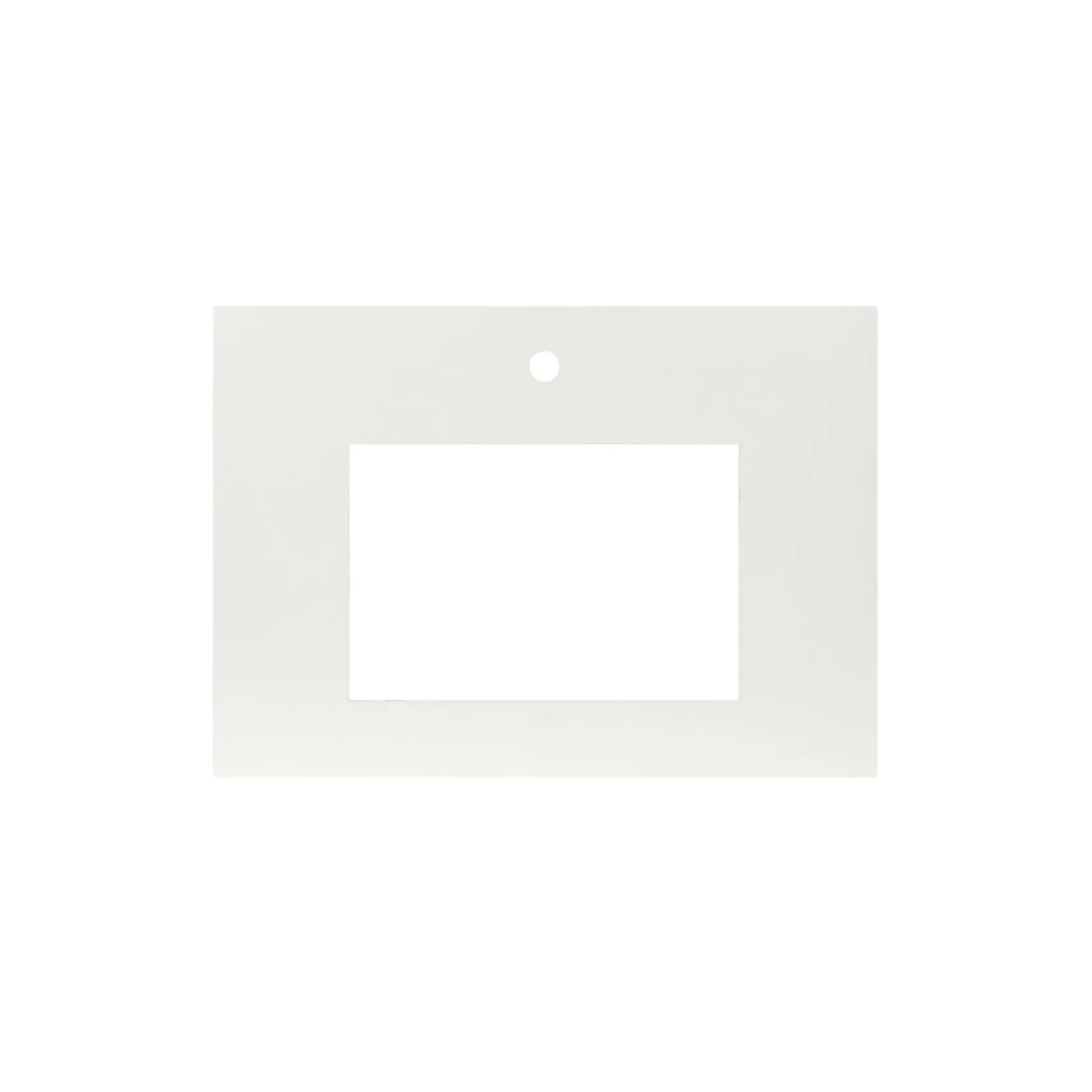 Native Trails 30" NativeStone Vanity Top, Pearl, Rectangle 18x12 with Single Faucet Hole, VT30-R1812-P-1