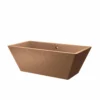 Native Trails 66" NativeStone Concrete Mendocino Freestanding Bathtub, Terracotta, NST6634-T