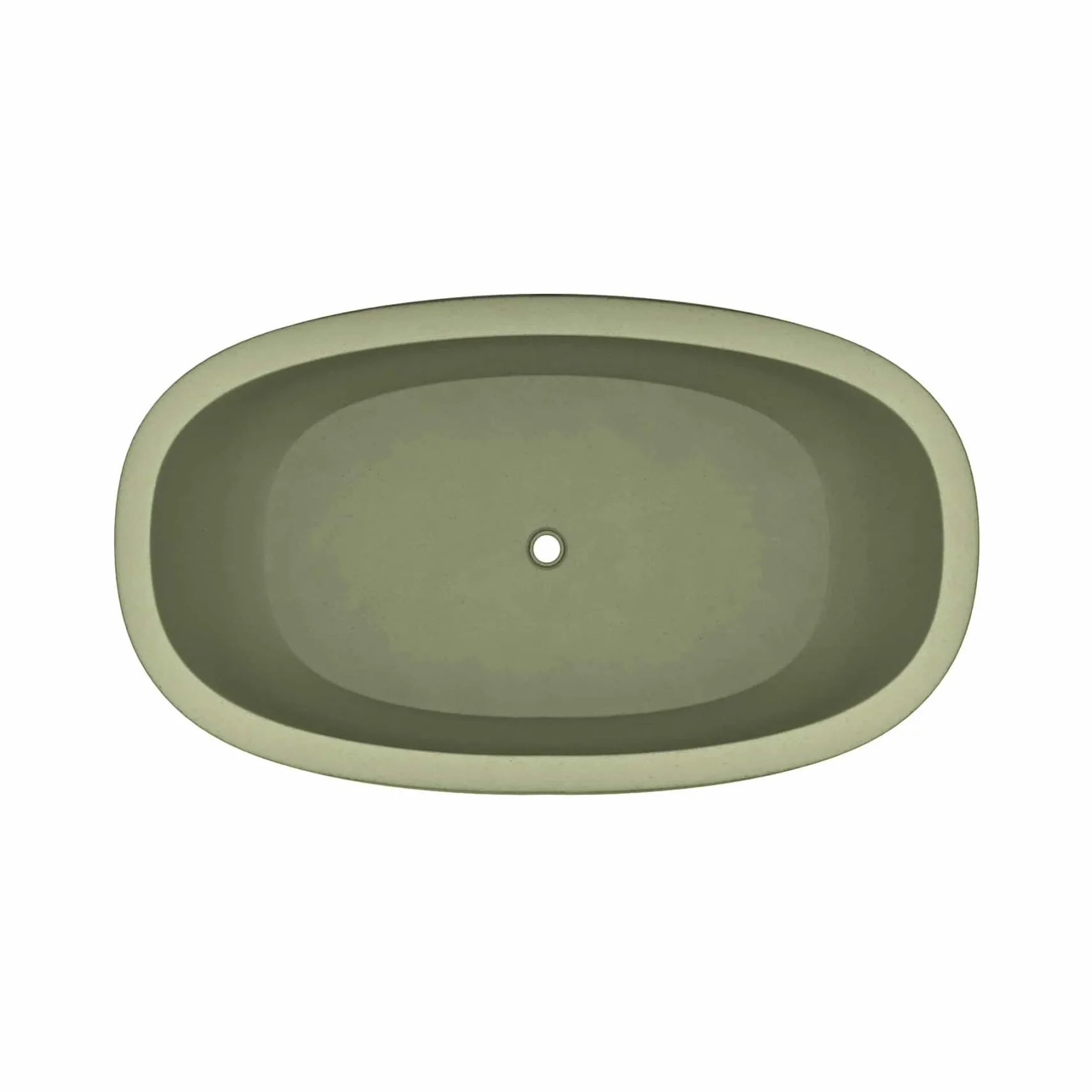 Native Trails 62" NativeStone Concrete Avalon Freestanding Bathtub, Sage, NST6236-G