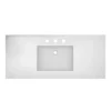 Native Trails 48" NativeStone Palomar Vanity Top with Integral Sink in Pearl - 8" Widespread Cutout, NSVNT48-P