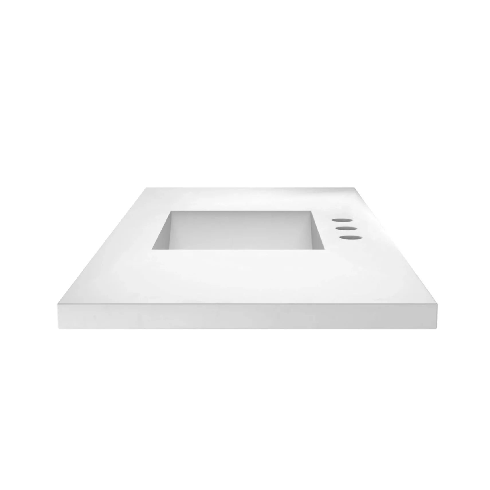 Native Trails 48" NativeStone Palomar Vanity Top with Integral Sink in Pearl - 8" Widespread Cutout, NSVNT48-P