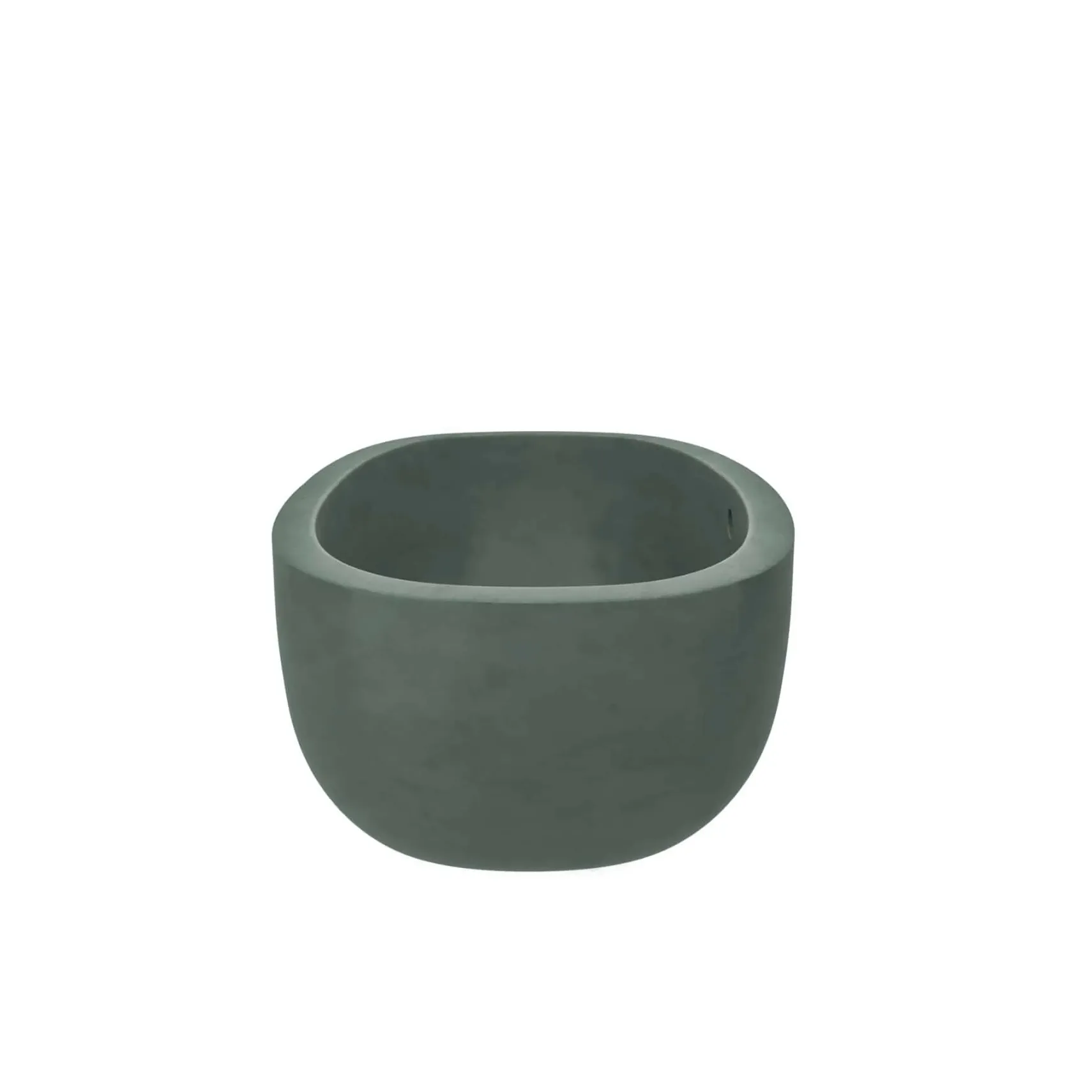 Native Trails 62" NativeStone Concrete Avalon Freestanding Bathtub, Forest, NST6236-F