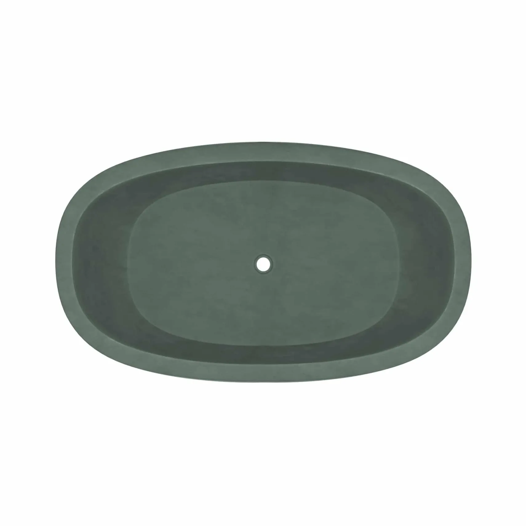 Native Trails 62" NativeStone Concrete Avalon Freestanding Bathtub, Forest, NST6236-F