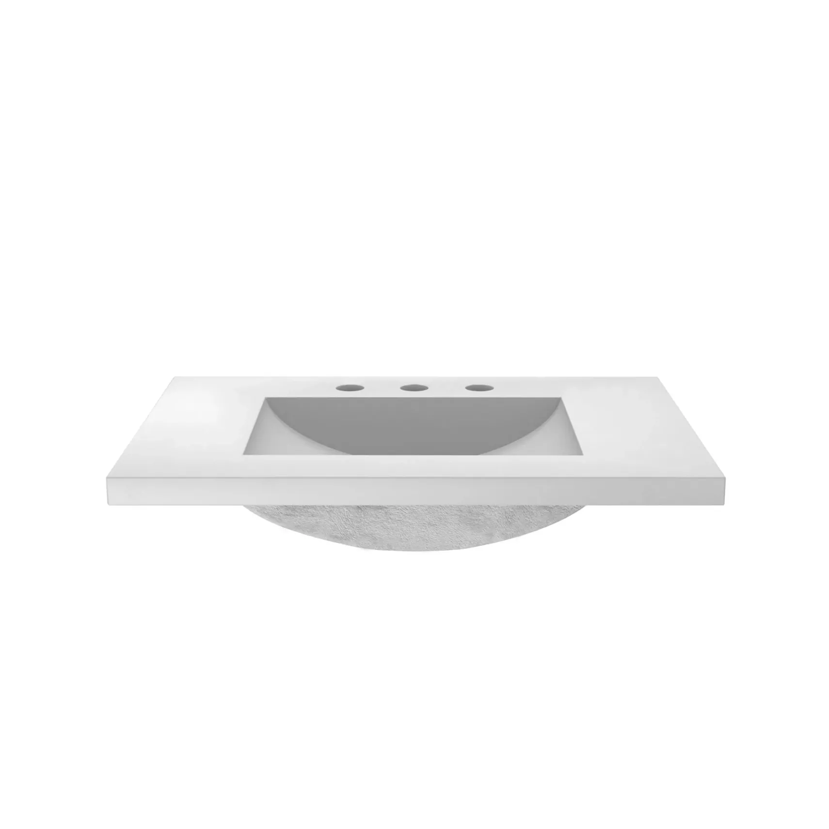 Native Trails 30" NativeStone Palomar Vanity Top with Integral Sink in Pearl - 8" Widespread Cutout, NSVNT30-P