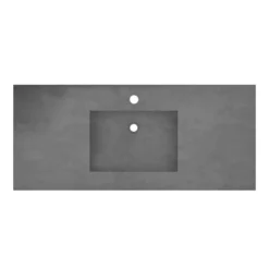 Native Trails 48" NativeStone Palomar Vanity Top with Integral Sink in Slate - Single Faucet Cutout, NSVNT48-S1