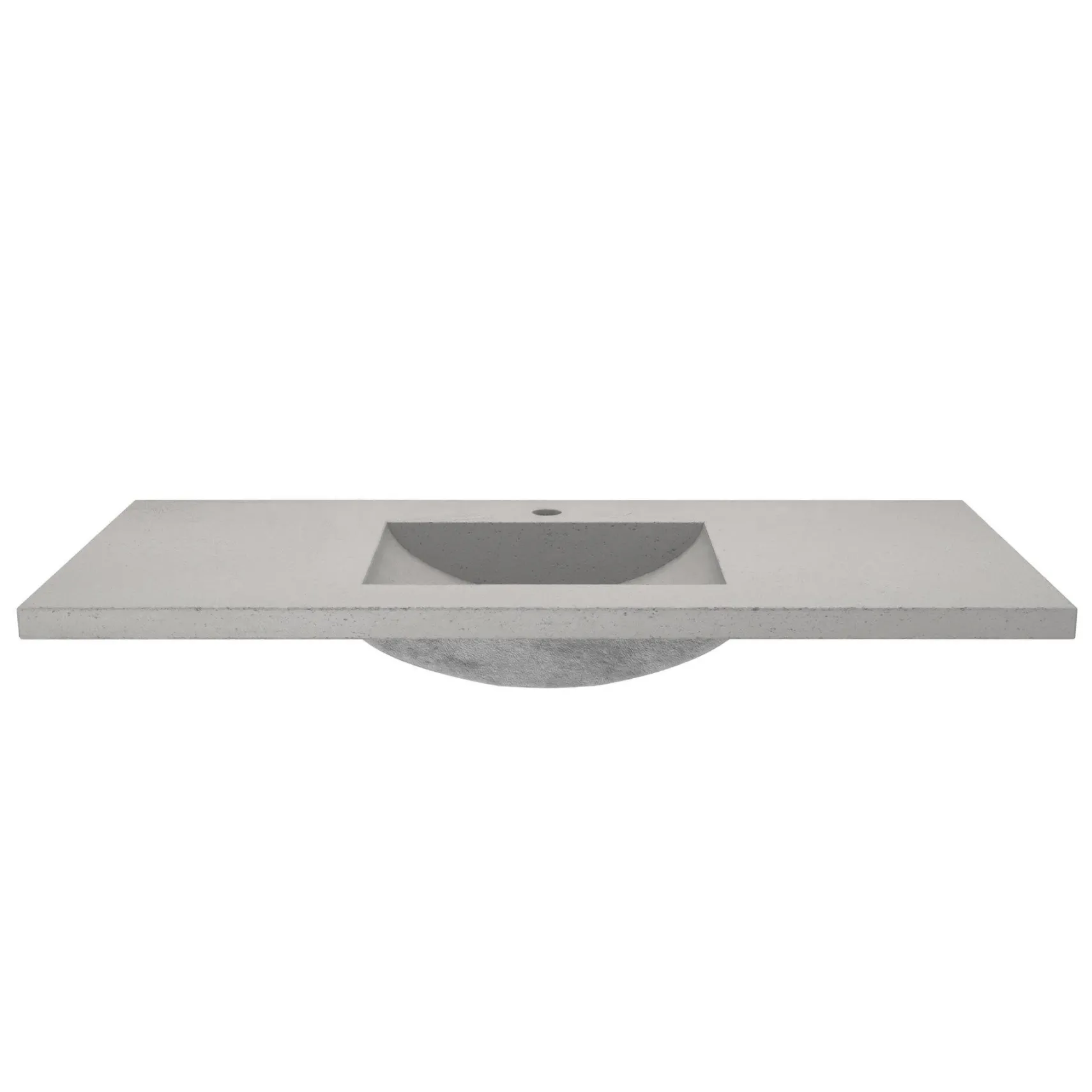 Native Trails 48" NativeStone Palomar Vanity Top with Integral Sink in Ash - Single Faucet Cutout, NSVNT48-A1