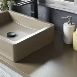 Native Trails 48" NativeStone Vanity Top, Earth, Vessel with Single Faucet Hole, VT48-V-E-1