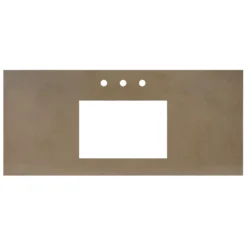Native Trails 48" NativeStone Vanity Top, Earth, Rectangle 18x12 with 3 Faucet Holes, VT48-R1812-E-3