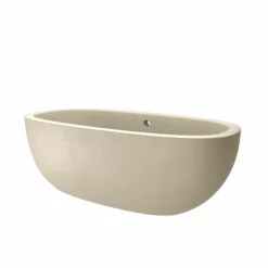 Native Trails 72" NativeStone Concrete Avalon Freestanding Bathtub, Sand, NST7236-D