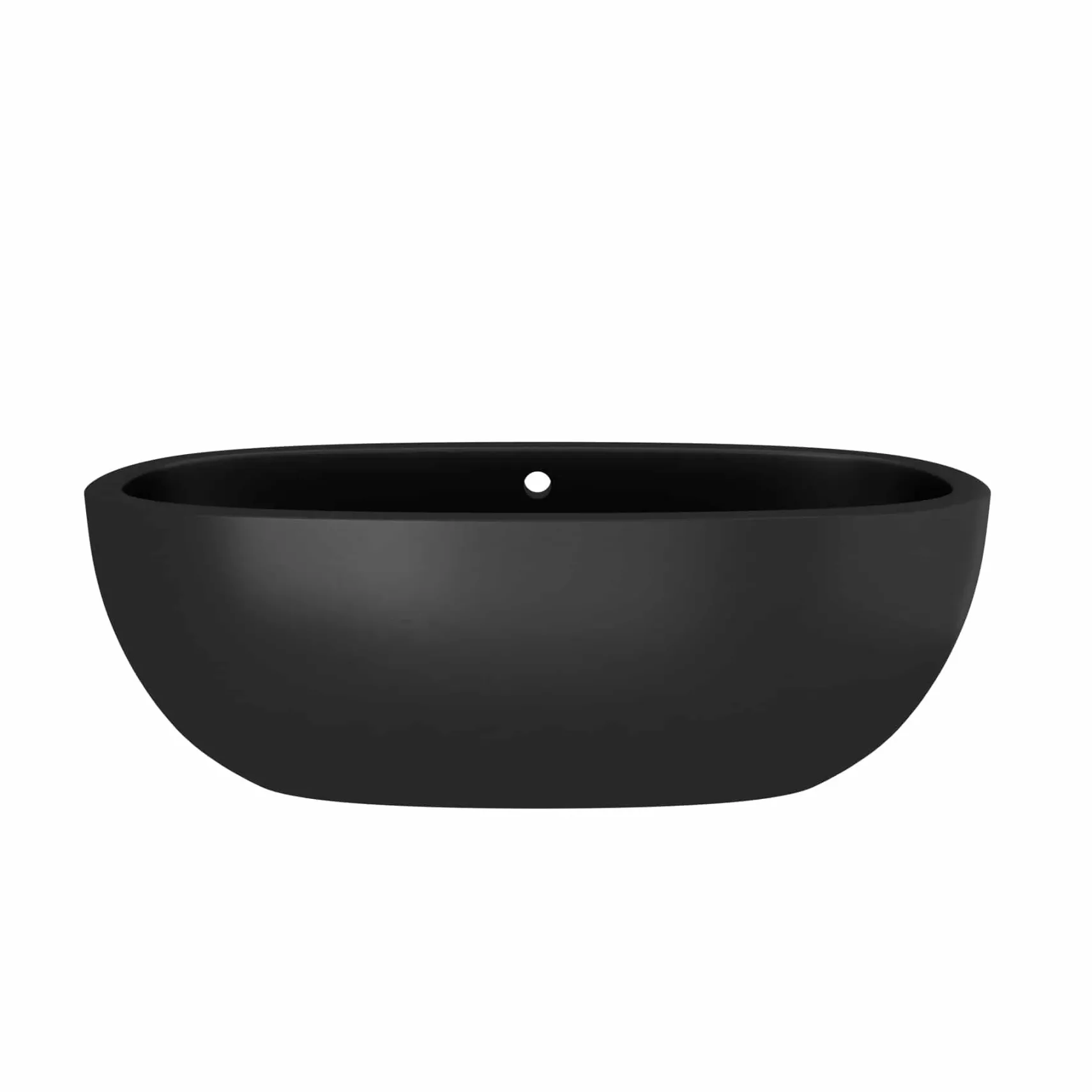 Native Trails 72" NativeStone Concrete Avalon Freestanding Bathtub, Charcoal, NST7236-C