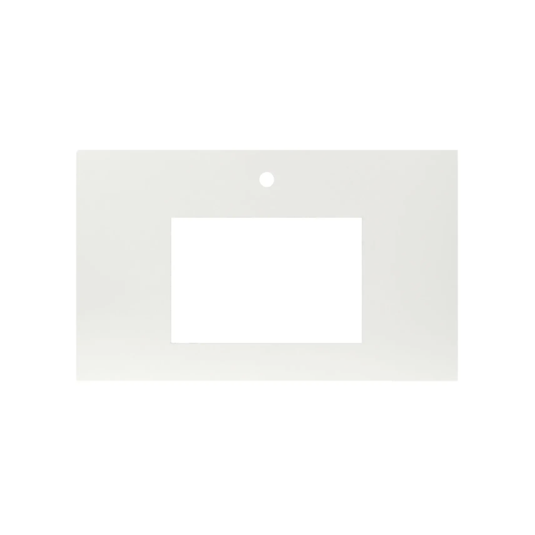 Native Trails 36" NativeStone Vanity Top, Pearl, Rectangle 18x12 with Single Faucet Hole, VT36-R1812-P-1