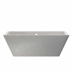 Native Trails 66" NativeStone Concrete Mendocino Bathtub, Ash, NST6634-A