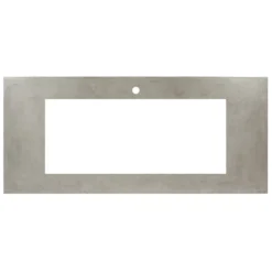 Native Trails 48" NativeStone Vanity Top, Ash, 34x14 Cutout for Trough with Single or No Faucet Hole, VT48-T3414-A-1