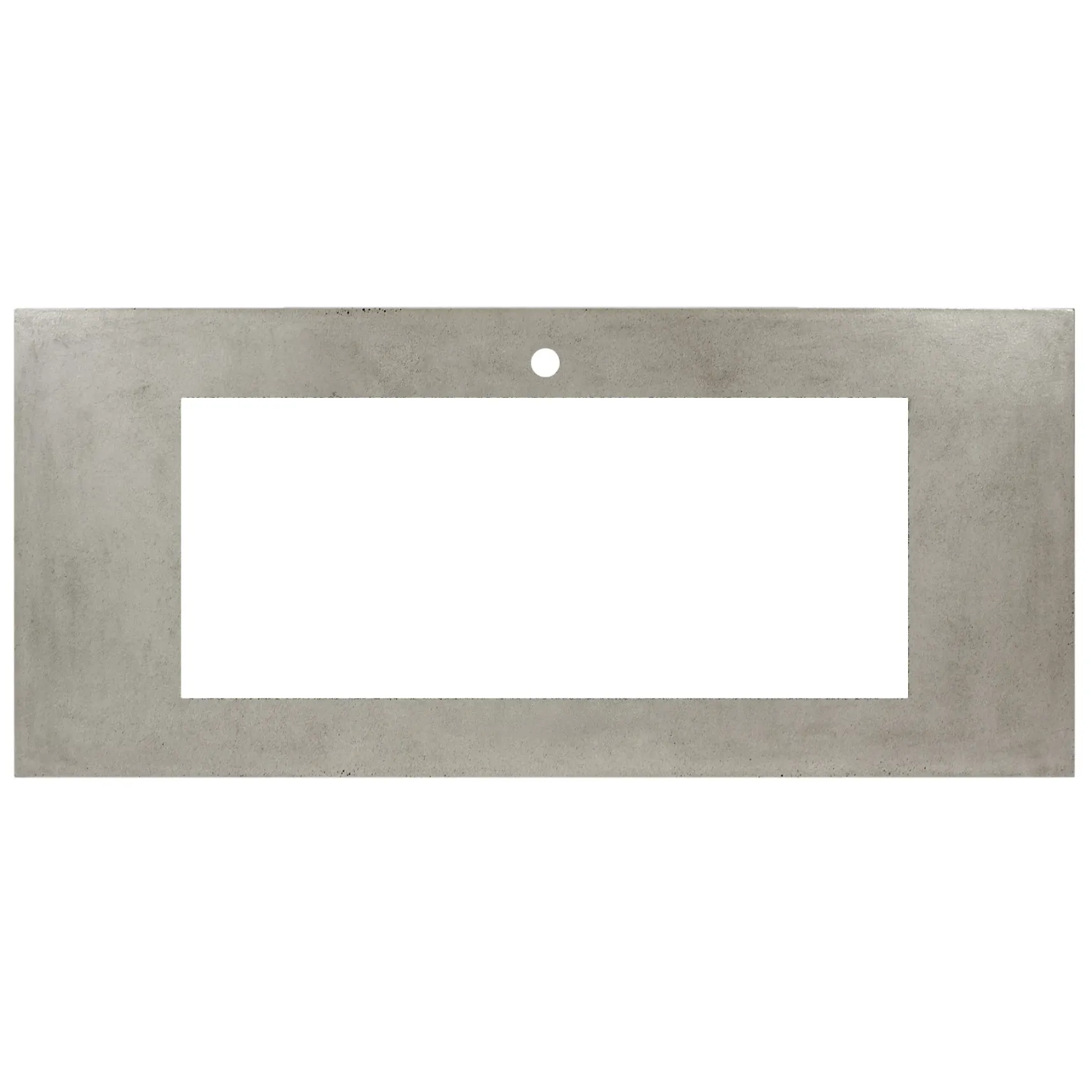 Native Trails 48" NativeStone Vanity Top, Ash, 34x14 Cutout for Trough with Single or No Faucet Hole, VT48-T3414-A-1