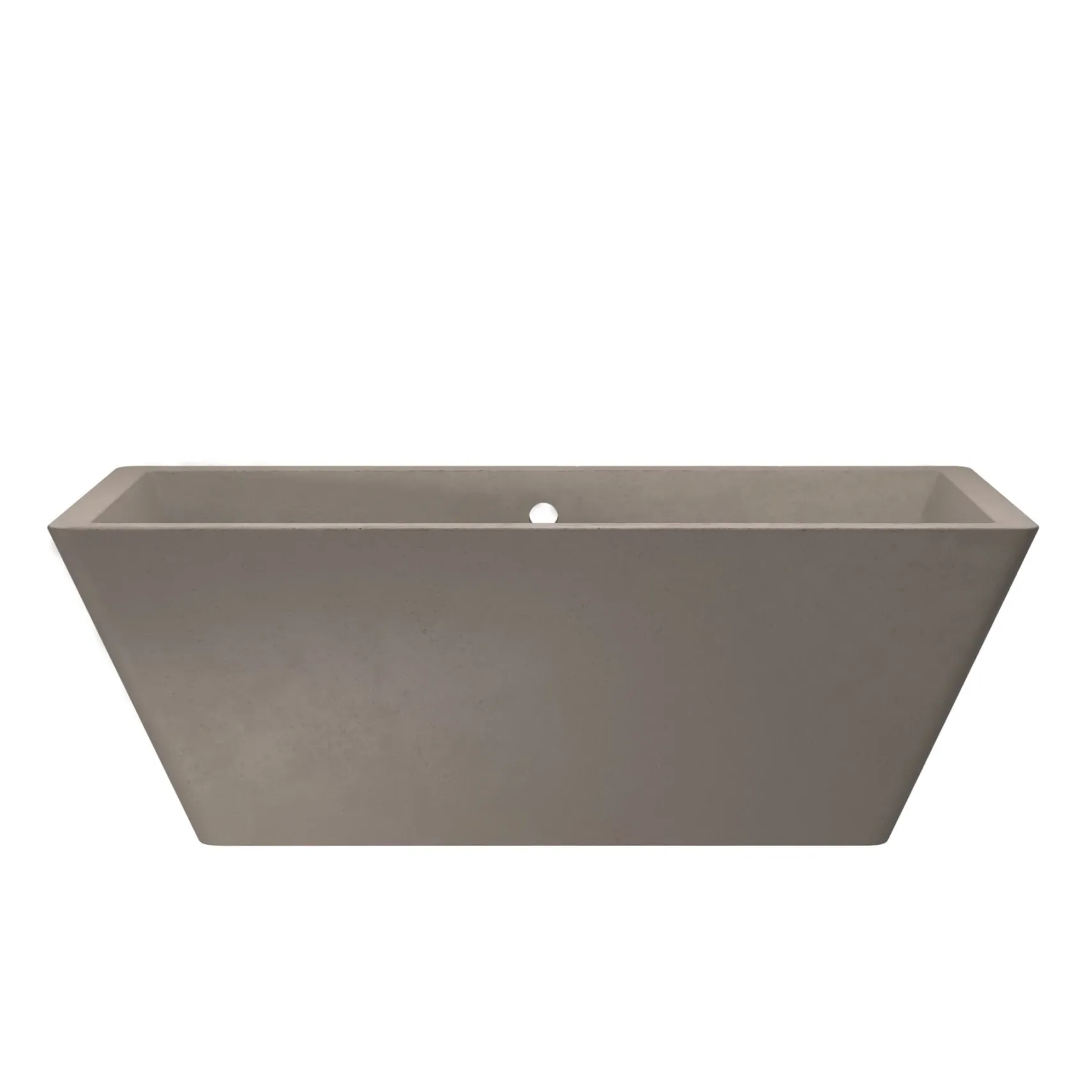 Native Trails 66" NativeStone Concrete Mendocino Bathtub, Earth, NST6634-E