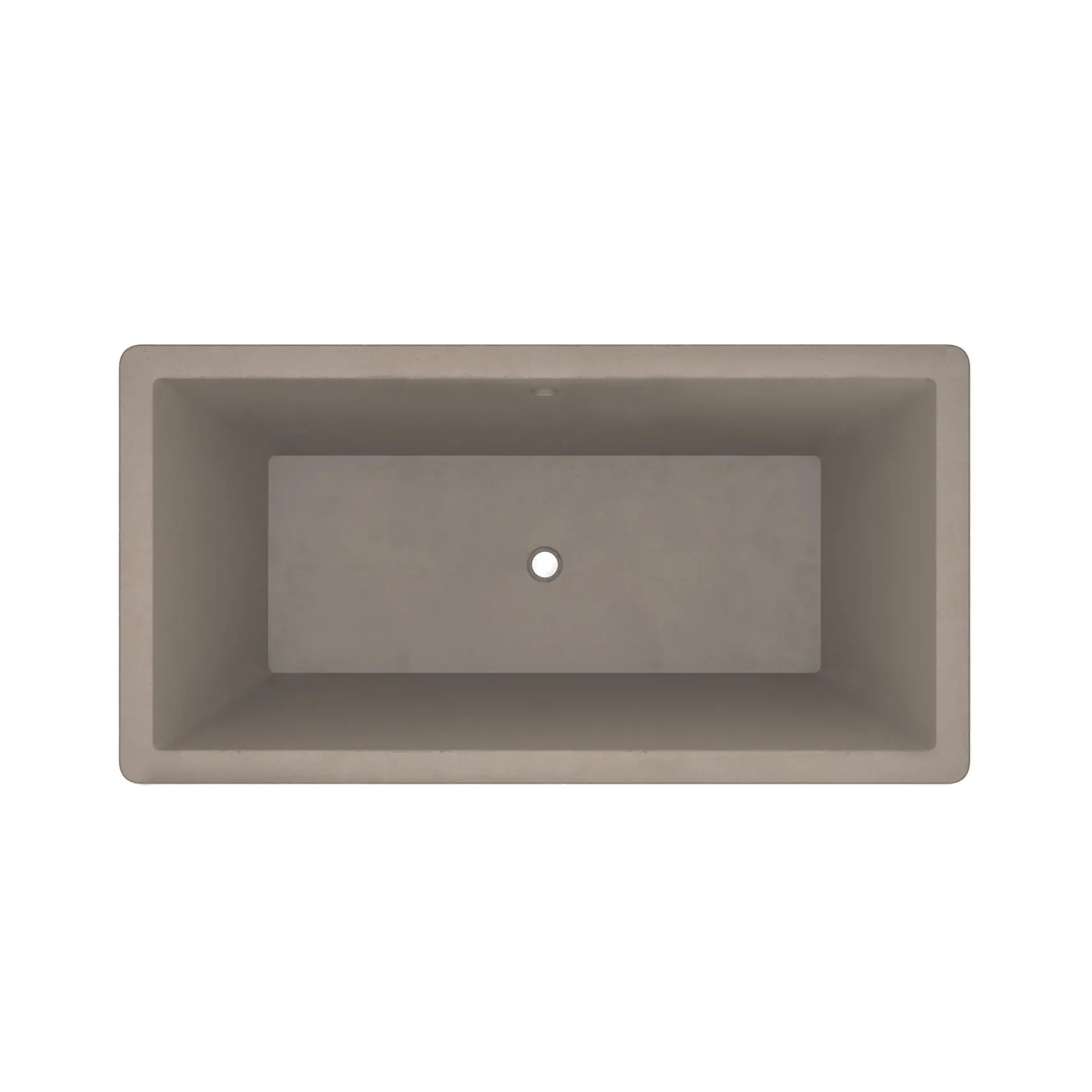 Native Trails 66" NativeStone Concrete Mendocino Bathtub, Earth, NST6634-E