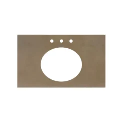 Native Trails 36" NativeStone Vanity Top, Earth, Oval with 3 Faucet Holes, VT36-O1714-E-3
