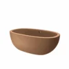 Native Trails 62" NativeStone Concrete Avalon Freestanding Bathtub, Terracotta, NST6236-T