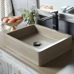 Native Trails 36" NativeStone Vanity Top, Earth, Vessel with Single Faucet Hole, VT36-V-E-1