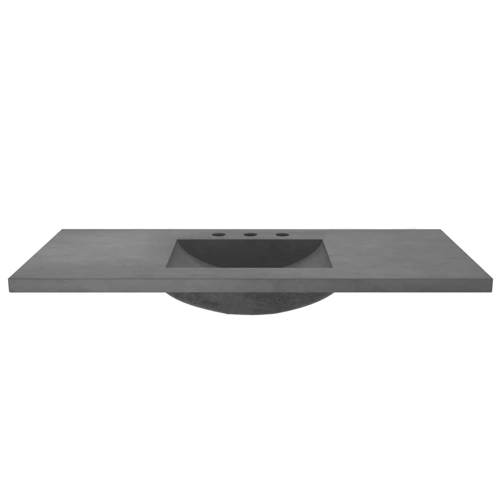Native Trails 48" NativeStone Palomar Vanity Top with Integral Sink in Slate - 8" Widespread Cutout, NSVNT48-S