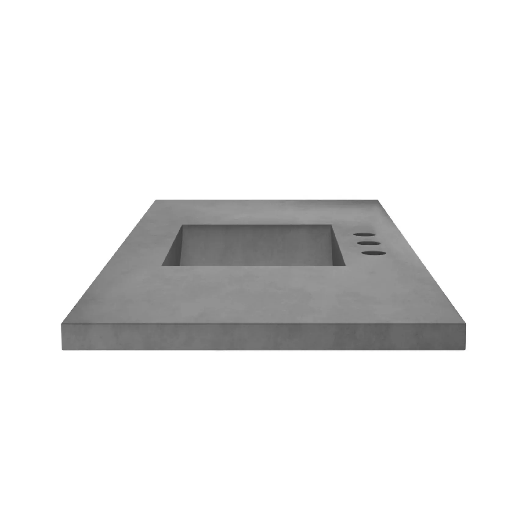 Native Trails 48" NativeStone Palomar Vanity Top with Integral Sink in Slate - 8" Widespread Cutout, NSVNT48-S