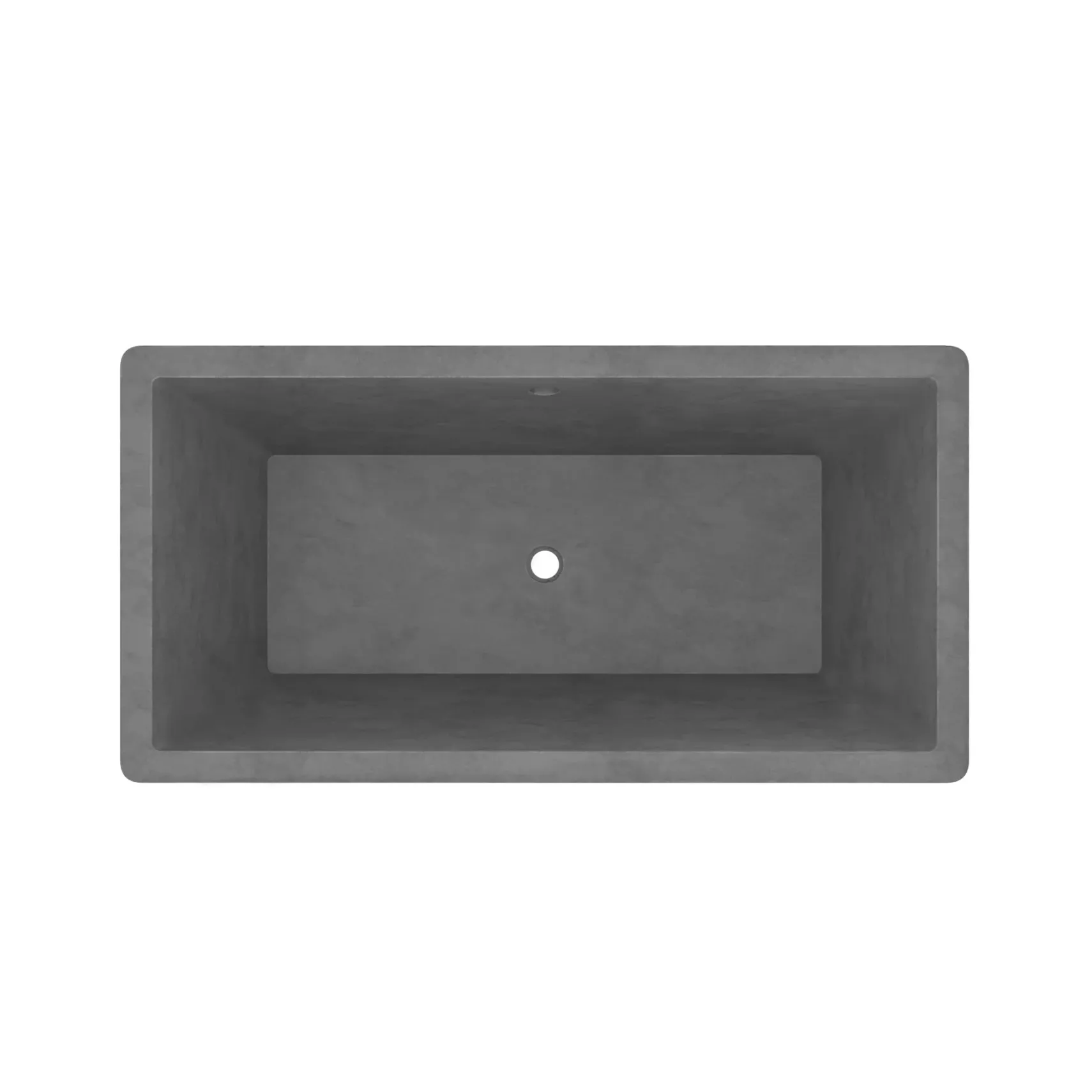 Native Trails 66" NativeStone Concrete Mendocino Bathtub, Slate, NST6634-S