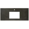 Native Trails 48" NativeStone Vanity Top, Slate, Rectangle 18x12 with Single Faucet Hole, VT48-R1812-S-1