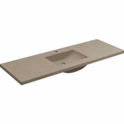 Native Trails 60" Palomar ADA NativeStone Vanity Top and Sink in Earth, Single Faucet Cutout, NSVNT60-E1