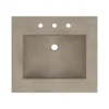 Native Trails 24" Palomar ADA NativeStone Vanity Top and Sink in Earth, 8" Widespread Faucet Holes, NSVNT24-E