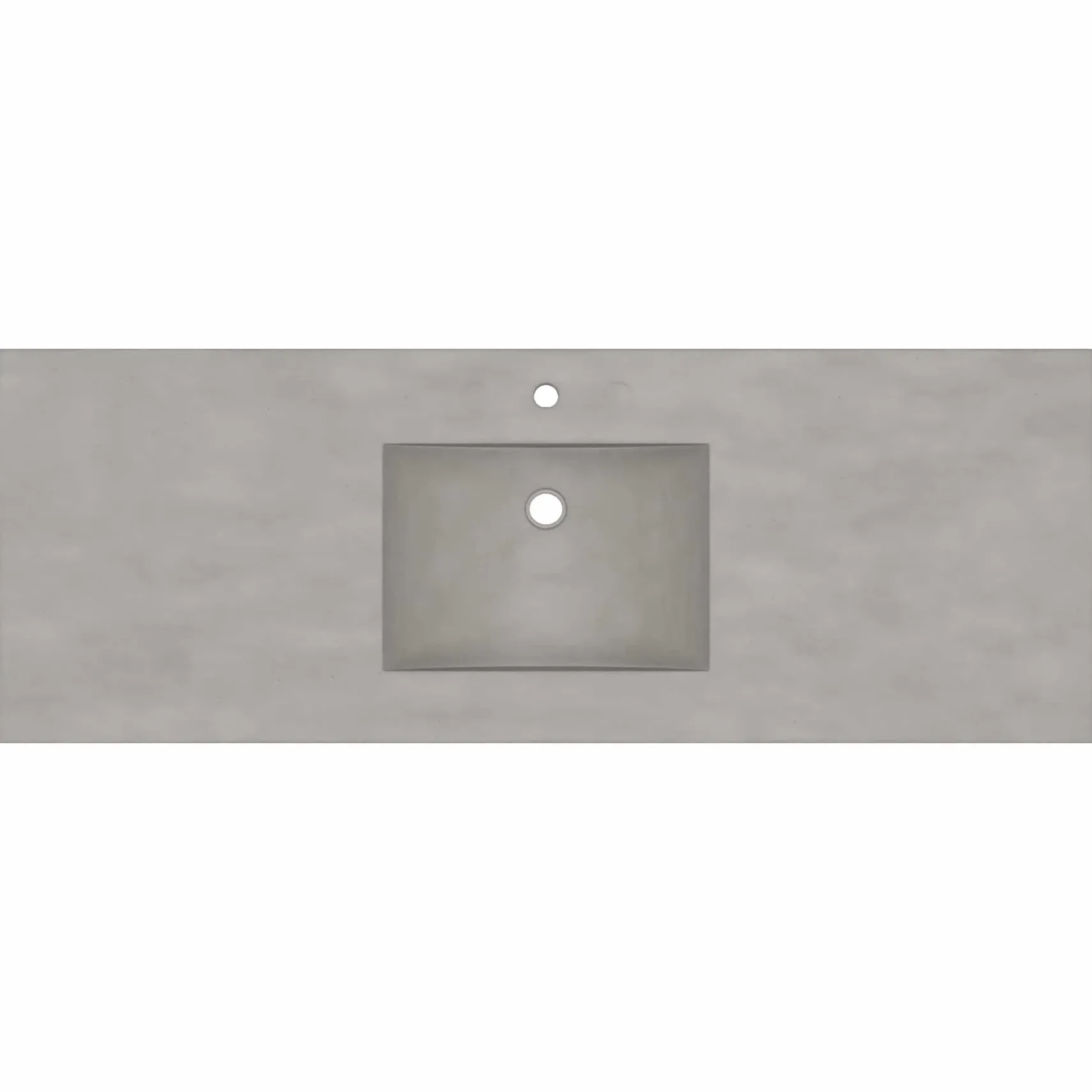 Native Trails 60" Palomar ADA NativeStone Vanity Top and Sink in Ash, Single Faucet Cutout, NSVNT60-A1