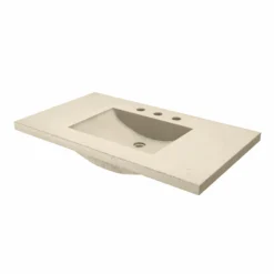 Native Trails 36" Palomar ADA NativeStone Vanity Top and Sink in Sand, 8" Widespread Cutout, NSVNT36-D