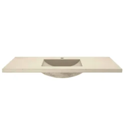Native Trails 48" Palomar ADA NativeStone Vanity Top and Sink in Sand, Single Faucet Cutout, NSVNT48-D1