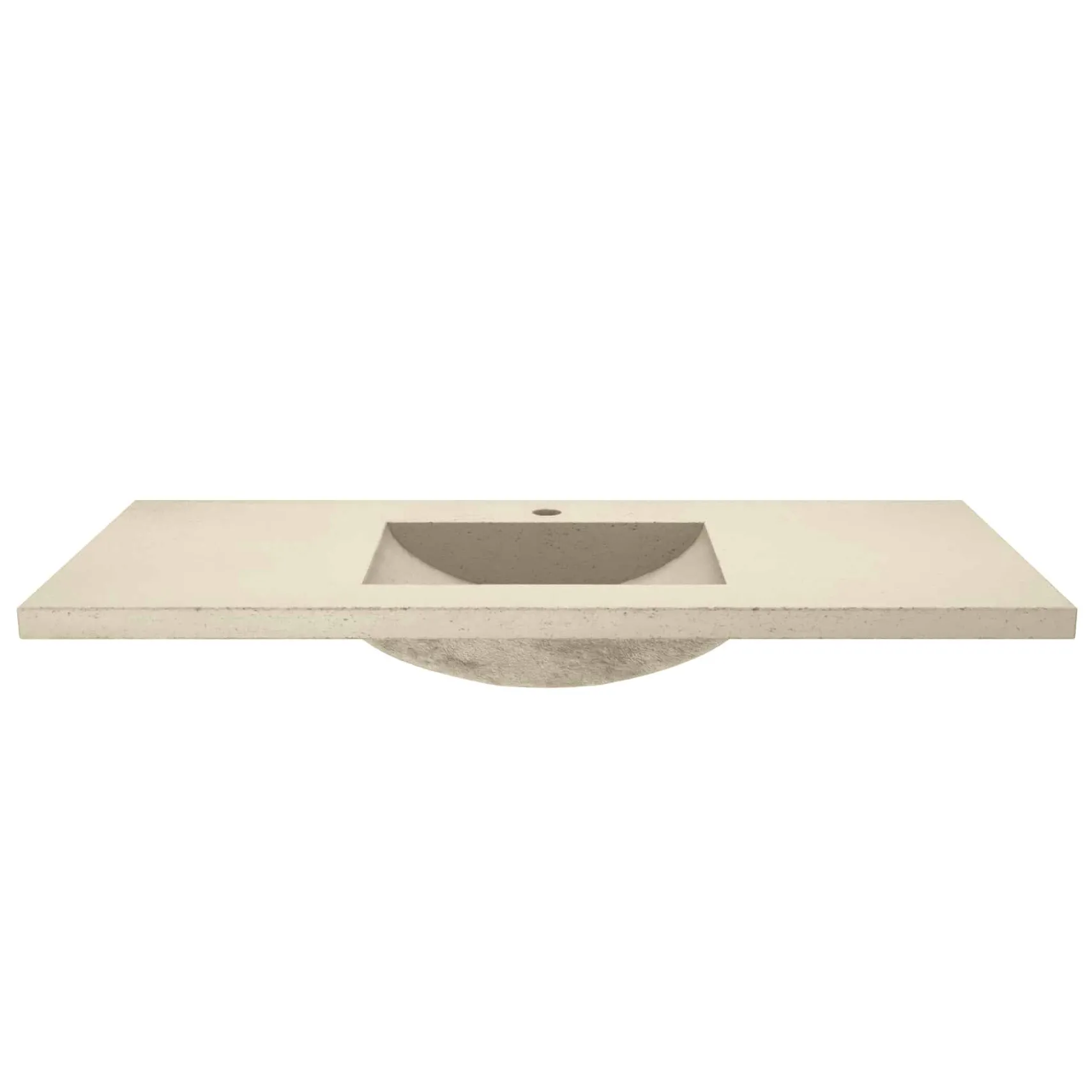 Native Trails 48" Palomar ADA NativeStone Vanity Top and Sink in Sand, Single Faucet Cutout, NSVNT48-D1