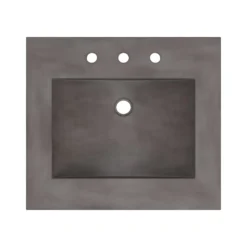 Native Trails 24" Palomar ADA NativeStone Vanity Top and Sink in Slate, 8" Widespread Faucet Holes, NSVNT24-S