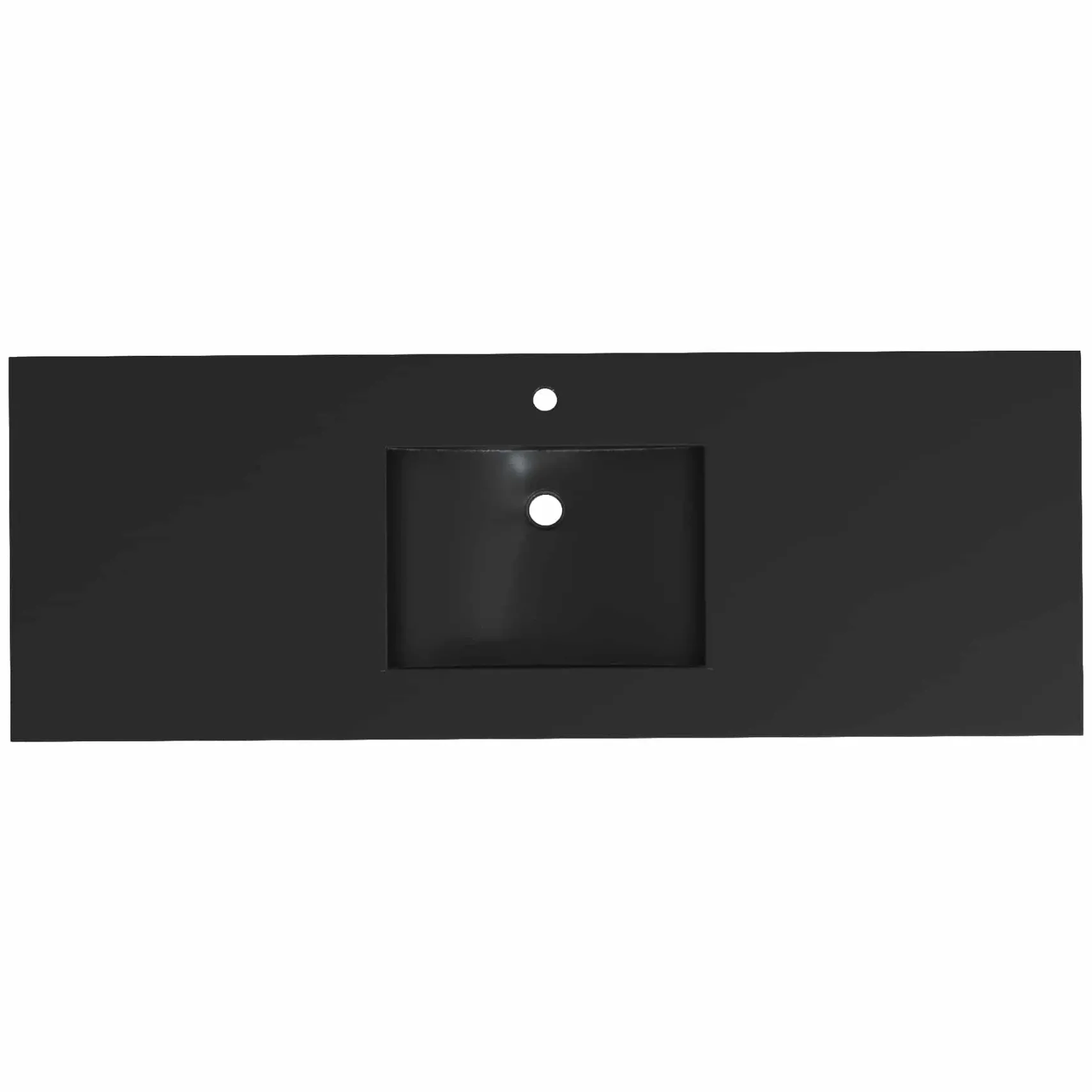 Native Trails 60" Palomar ADA NativeStone Vanity Top and Sink in Charcoal, Single Faucet Cutout, NSVNT60-C1