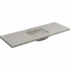 Native Trails 60" Palomar ADA NativeStone Vanity Top and Sink in Ash, 8" Widespread Cutout, NSVNT60-A
