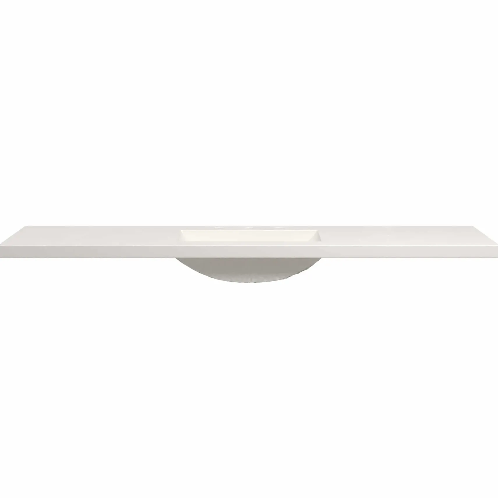 Native Trails 60" Palomar ADA NativeStone Vanity Top and Sink in Pearl, 8" Widespread Cutout, NSVNT60-P