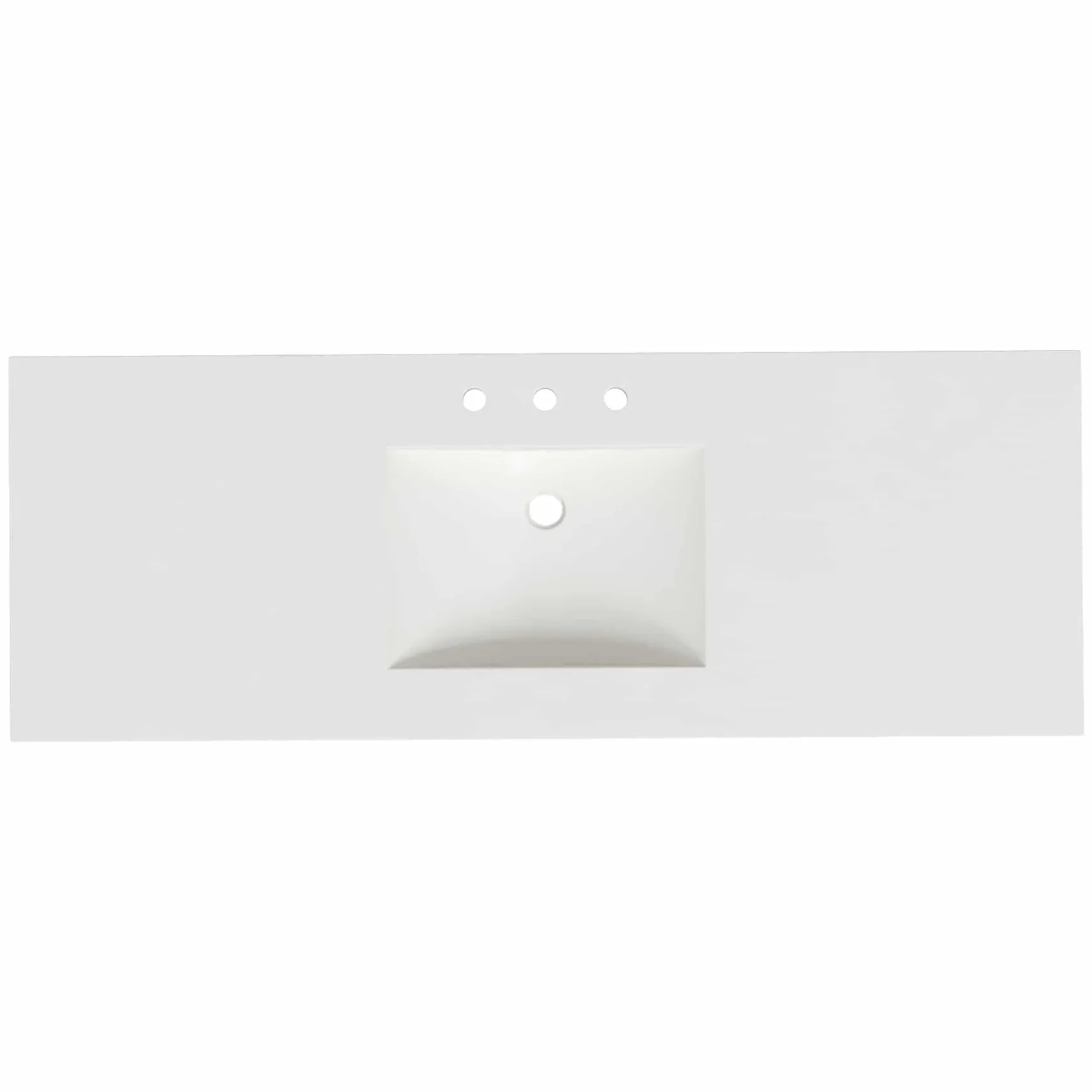 Native Trails 60" Palomar ADA NativeStone Vanity Top and Sink in Pearl, 8" Widespread Cutout, NSVNT60-P