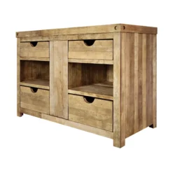 Native Trails 48" Rustic Freestanding Vanity Base in Chardonnay, Vintner's Collection, Reclaimed Oak Wood, VNW481