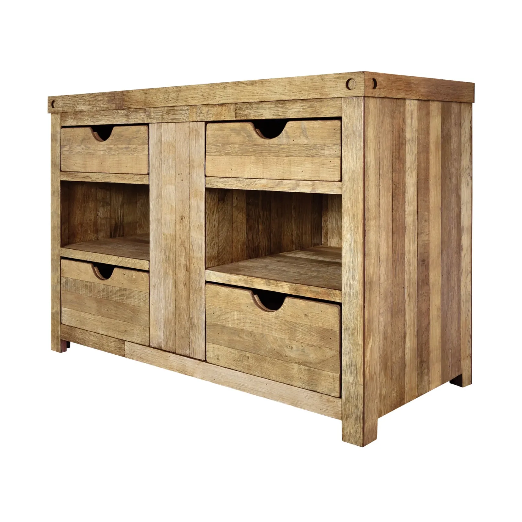 Native Trails 48" Rustic Freestanding Vanity Base in Chardonnay, Vintner's Collection, Reclaimed Oak Wood, VNW481
