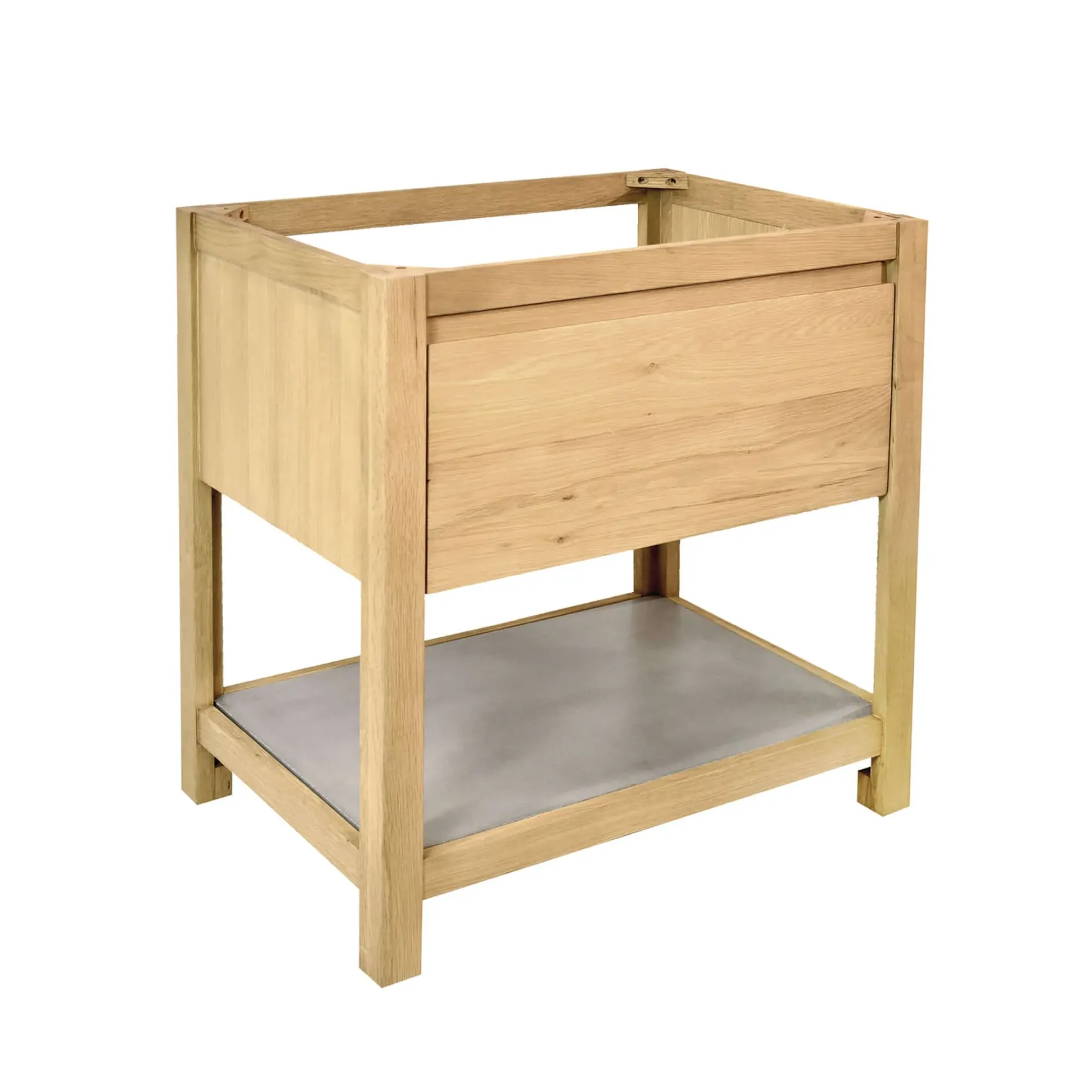 Native Trails 30" Solace Freestanding Vanity Base in Sunrise Oak with Ash Shelf, VNO301-A
