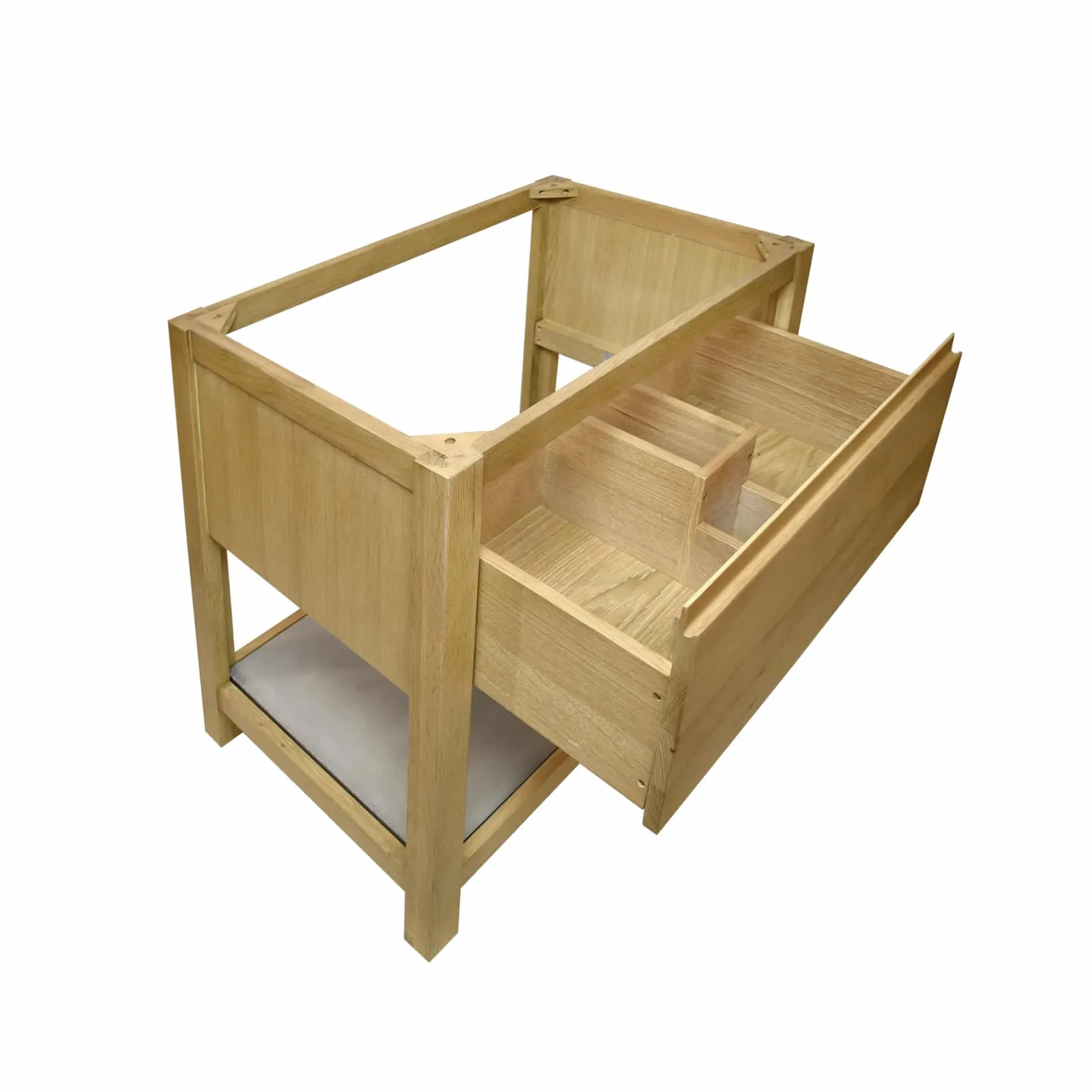 Native Trails 30" Solace Freestanding Vanity Base in Sunrise Oak with Ash Shelf, VNO301-A
