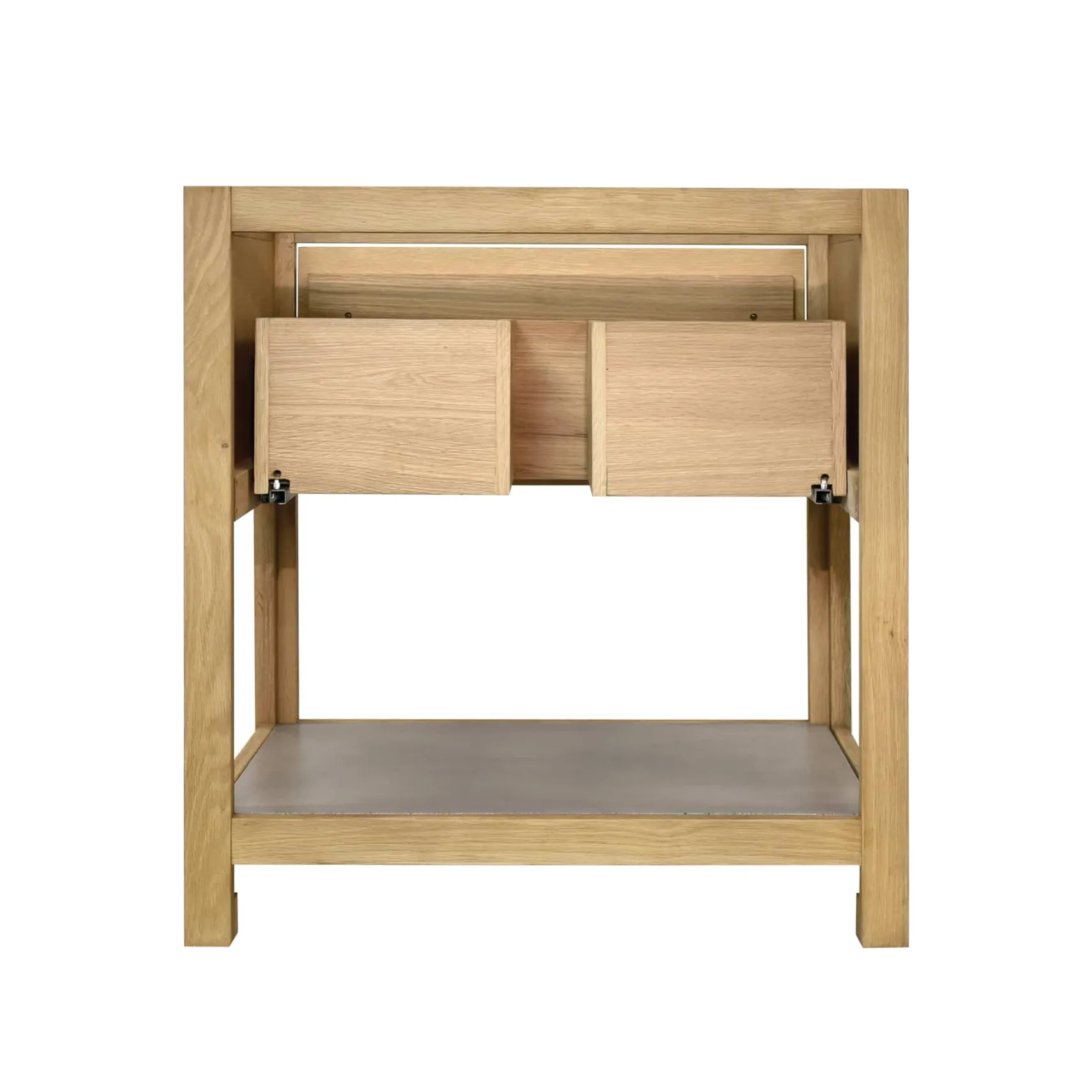 Native Trails 30" Solace Freestanding Vanity Base in Sunrise Oak with Ash Shelf, VNO301-A