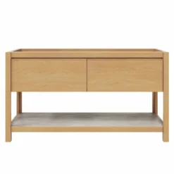 Native Trails 60" Solace Freestanding Reclaimed Wood Vanity Base in Sunrise Oak with Ash Shelf, VNO601-A