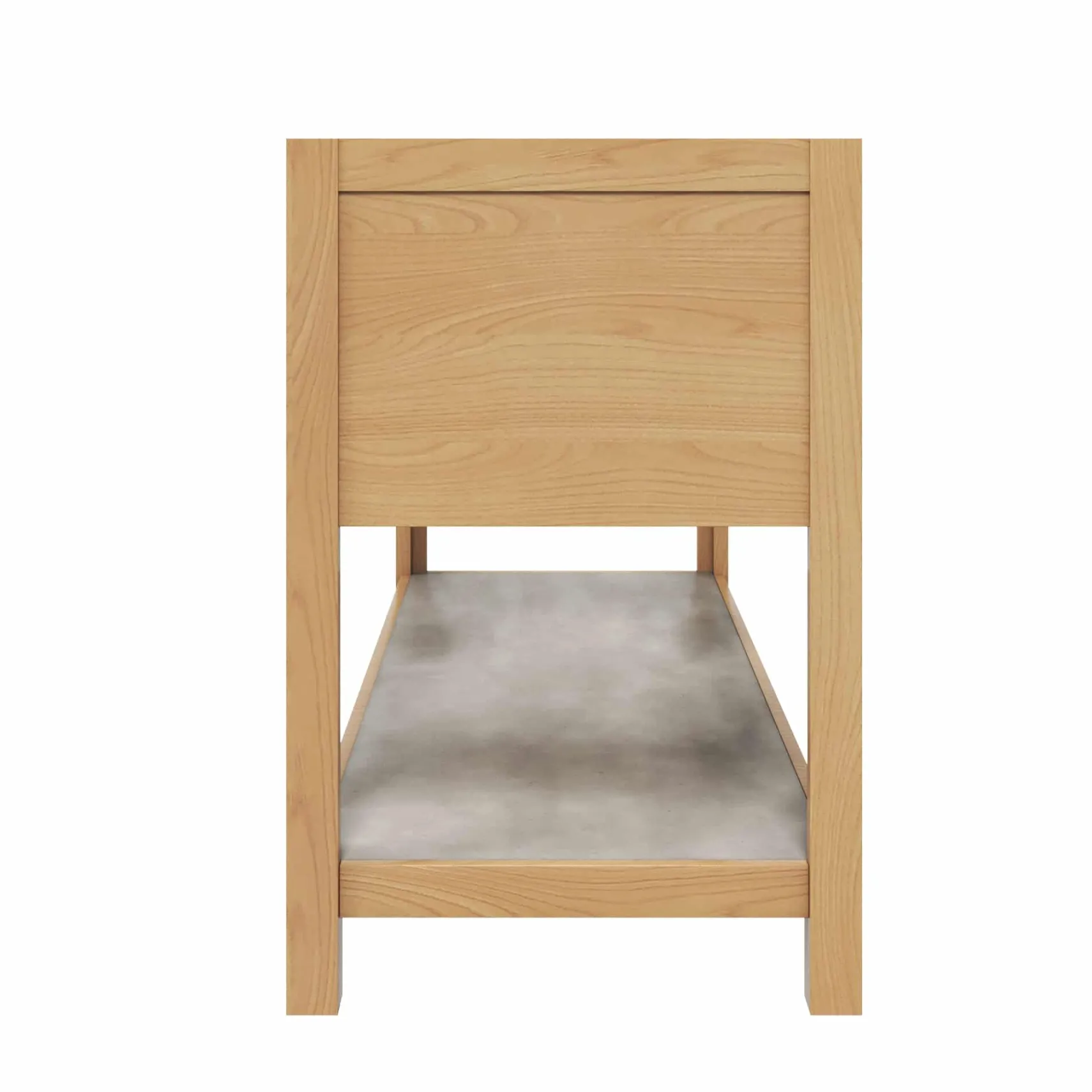 Native Trails 60" Solace Freestanding Reclaimed Wood Vanity Base in Sunrise Oak with Ash Shelf, VNO601-A