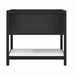 Native Trails 36" Solace Freestanding Vanity Base, Midnight Oak, Pearl Shelf, VNO368-P