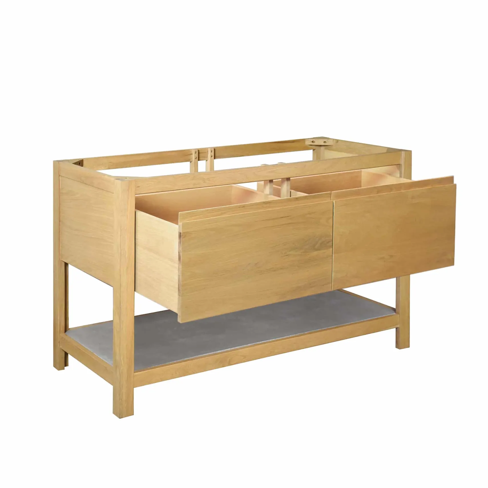 Native Trails 48" Solace Vanity Base in Sunrise Oak with Ash Shelf, VNO481-A