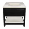 Native Trails 30" Solace Vanity Base in Midnight Oak with Palomar Vanity Top and Sink, Pearl, VNO308-P-NSVNT30-P