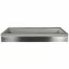 Native Trails 48" Zaca Rectangle Vanity Base with NativeStone Trough Sink in Ash, VNS48S-NSL4819-A